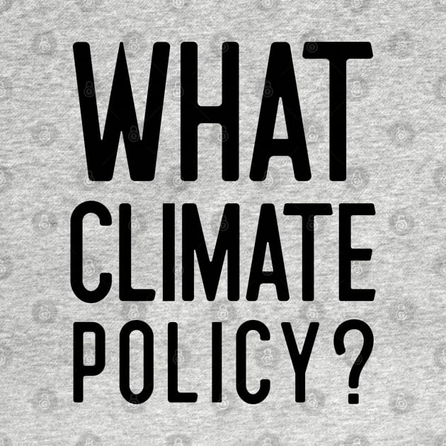 WHAT CLIMATE POLICY? by keeplooping